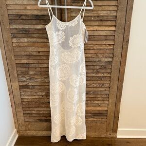 Cream Knit Maxi Dress